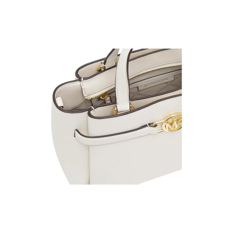 MICHAEL KORS Sonia Cow Leather Shoulder Bag Baguette Bag Crossbody One Shoulder Handbag Medium Size Women's Milk White-3