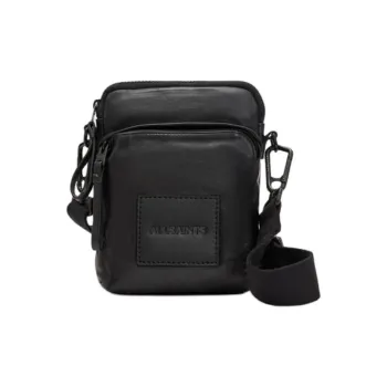 ALLSAINTS Sheepskin Shoulder Bag Men's Black