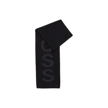 HUGO BOSS Logo Knit Scarf