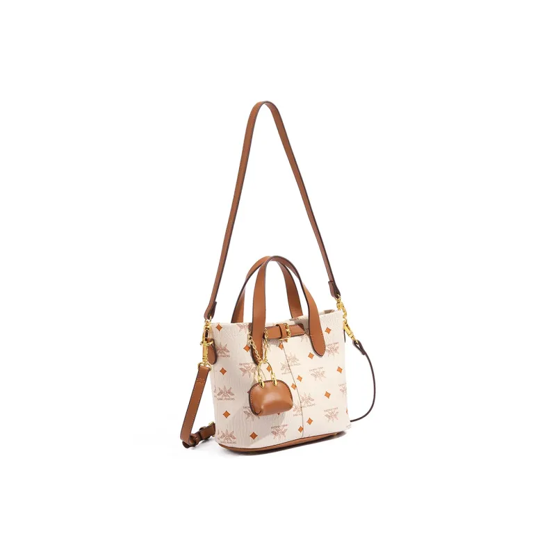 MISS GAIL Artificial Leather One Shoulder Handbag Crossbody Bag Women's Pink/Black White/Beige Yellow-13