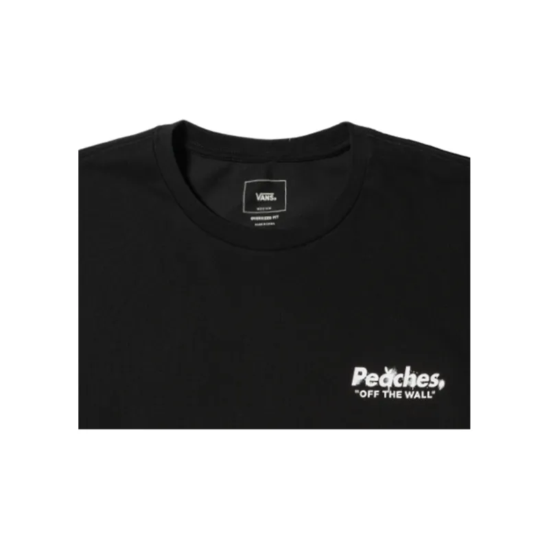 ★【VANS】★Vans x Peaches. Staple S/S T-Shirt Blac.k★ Peaches Peaches X Vans Peaches Collaboration T-Shirts Unisex