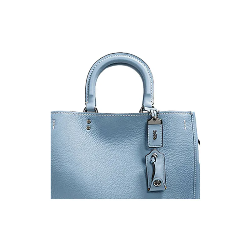 COACH Rogue Chrome Tanned Leather Portable Crossbody Bag Crossbody Tote Large Size Women's Cornflower Blue-1