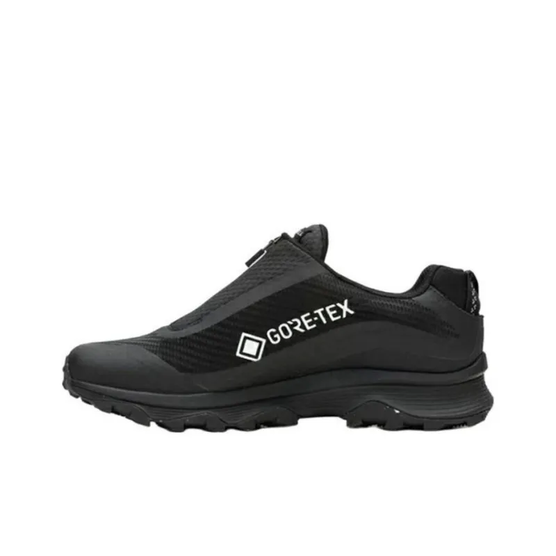 MERRELL Moab Speed Anti-Slip Wear-Resistant Waterproof And Breathable Low-Top Hiking Shoes Men's Black-2