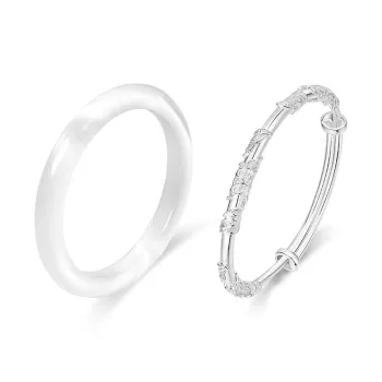 Bermuda Eyes Glass Cat Eye Bangles Women's