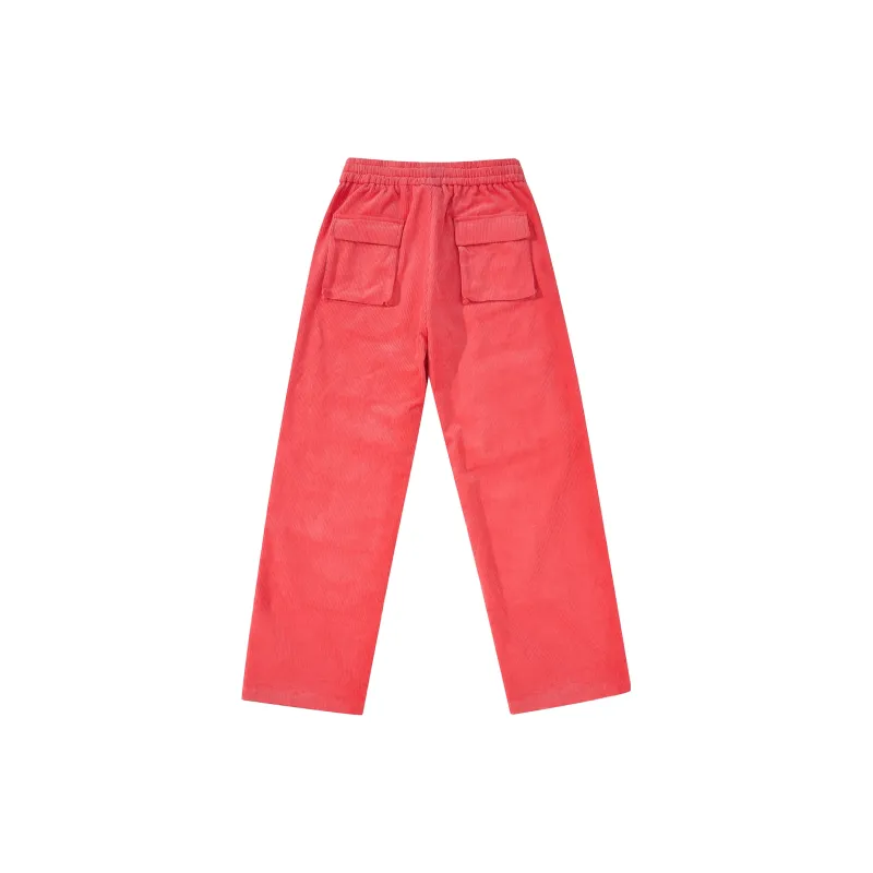 UNDERTIDES Casual Pants Unisex Peach Pink-1