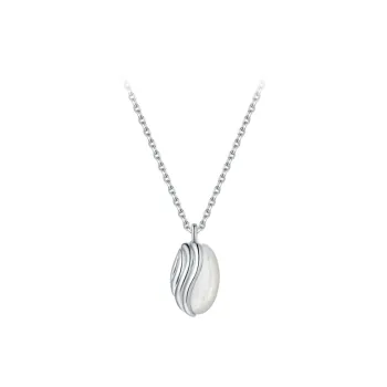 BABYBEI 925 Sterling Silver Mother Of Pearl Necklaces Women's