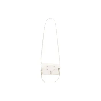 ALLSAINTS Leather Crossbody Bag Shoulder Bag Mini Women's White