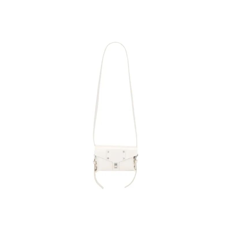 ALLSAINTS Leather Crossbody Bag Shoulder Bag Mini Women's White-0