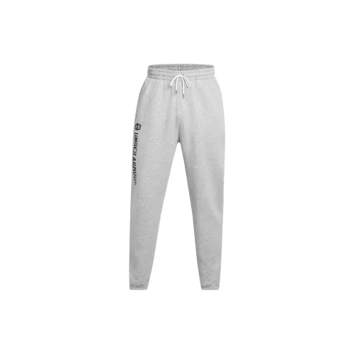 Under Armour Icon FW24 Fleece 24/7 Joggers Knitted Sweatpants Men's Modern Gray With Light Heather Pink
