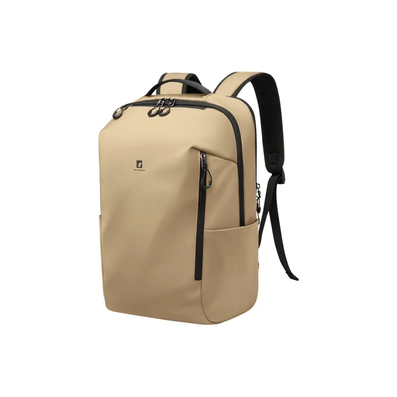 GOLF Fabric Backpack Regular Men's Black/Meteorite Brown-7