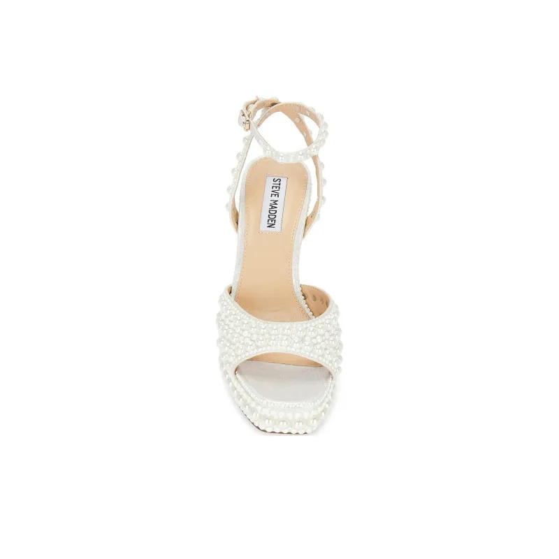STEVE MADDEN ASSURED Strap Sandals 11.5cm Women's White-4