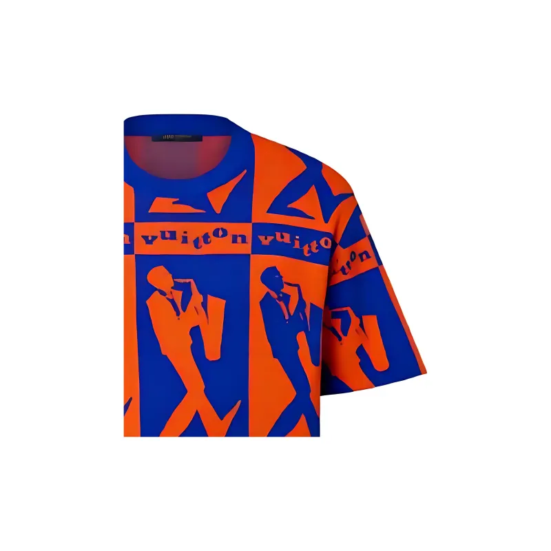 LOUIS VUITTON SS23 T Shirt Men's Orange-2