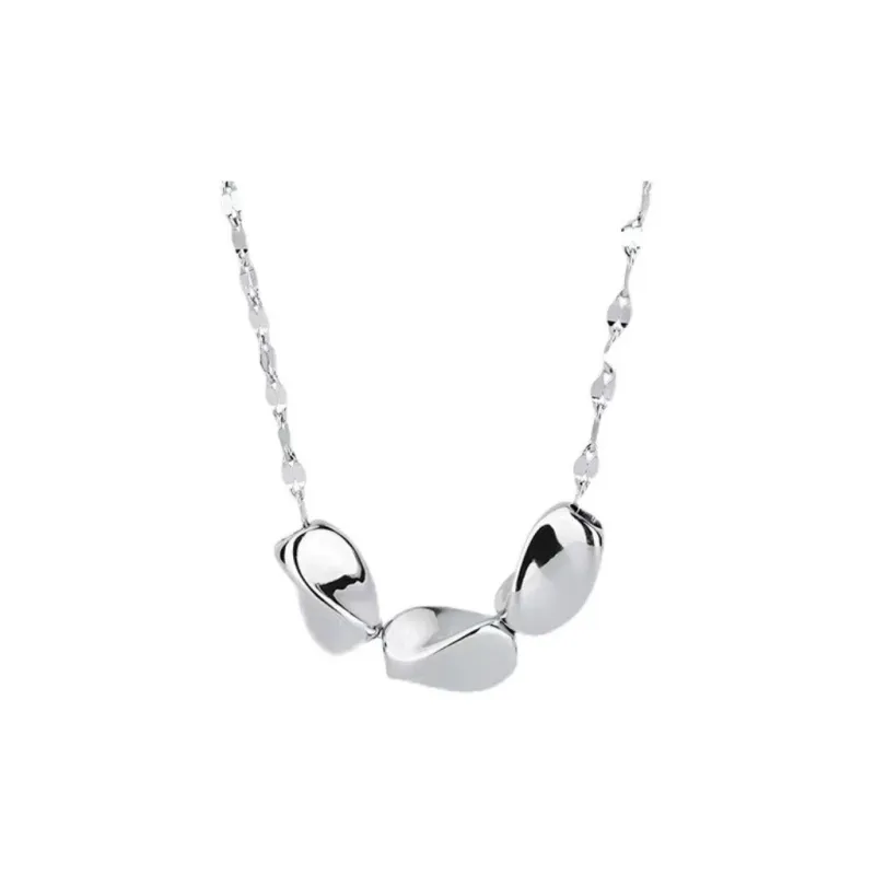 CHINA GOLD S999 Fine Silver Necklaces Women's-0