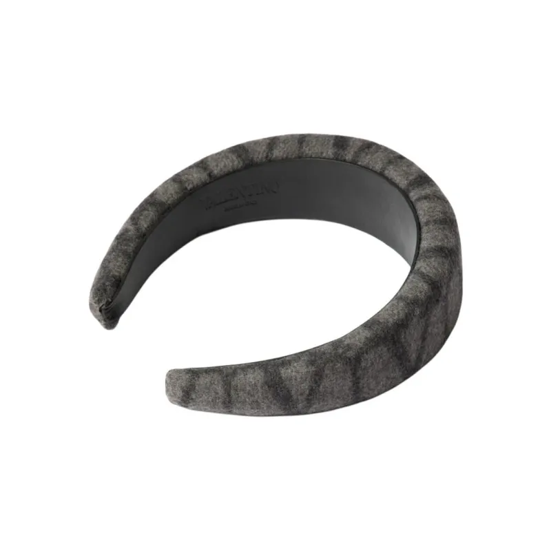 Valentino Wool Headbands Women's Gray-1