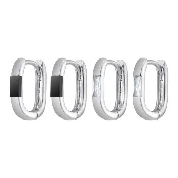 MISS XIA JWY S925 Silver Stud Earrings Unisex