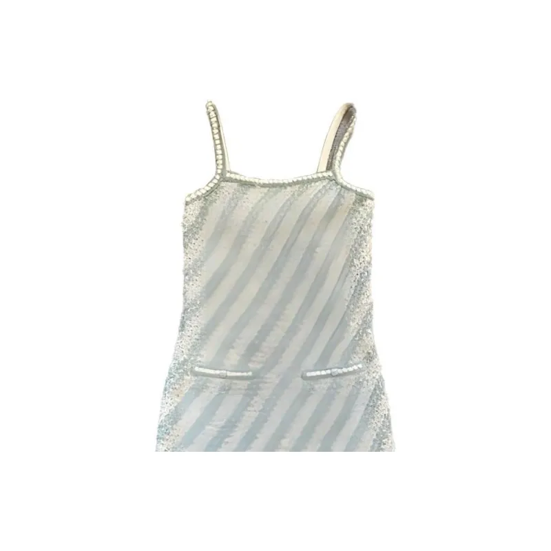 CHANEL SS23 Slip Dresses Women's Green-5