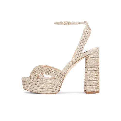 STEVE MADDEN TACÓN Strap Sandals Women's Gold