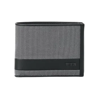 TUMI PX6 Fabric Wallet Men's Black Gray Color