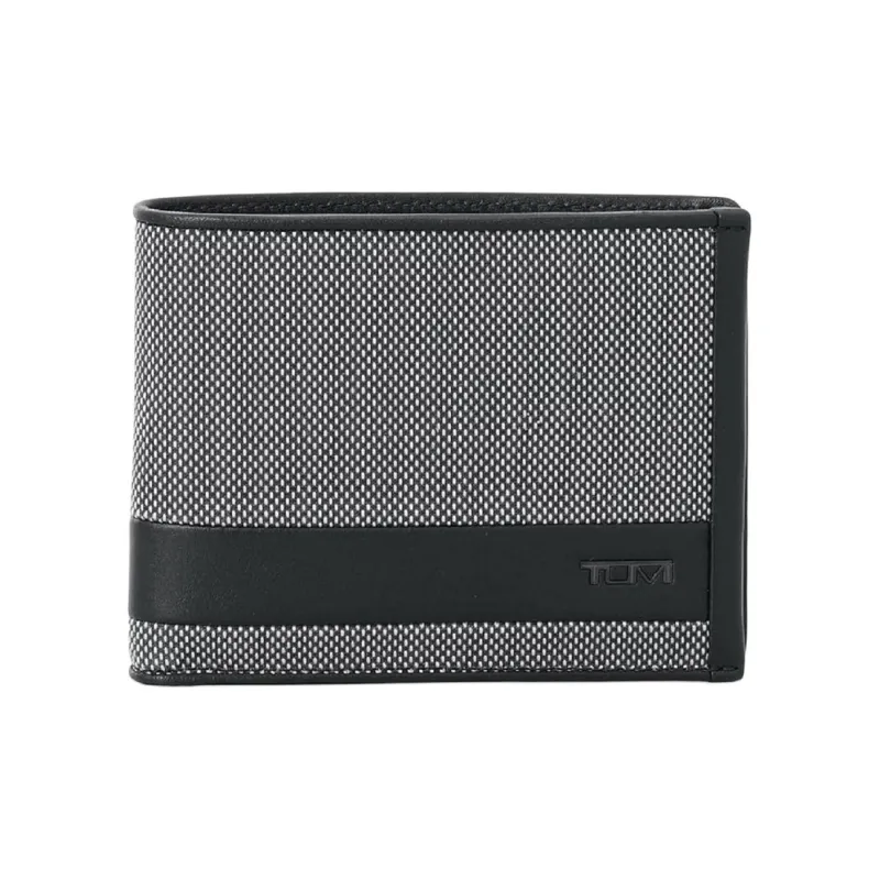 TUMI PX6 Fabric Wallet Men's Black Gray Color-0