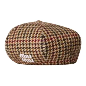 MIU MIU Wool Berets Women's Army Green