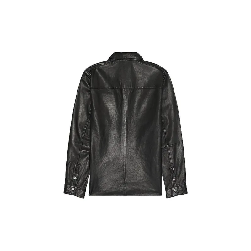 ALLSAINTS Leather Jacket Men's Black-1