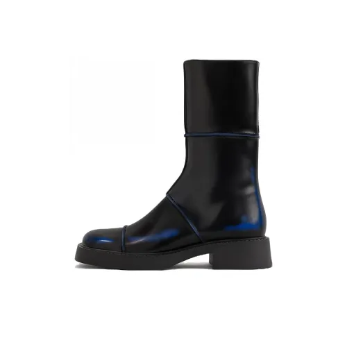MIISTA Ankle Boots 4cm Women's Black Blue