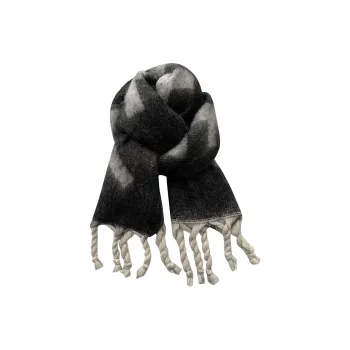 PLAN IN Polyester Knit Scarves Unisex