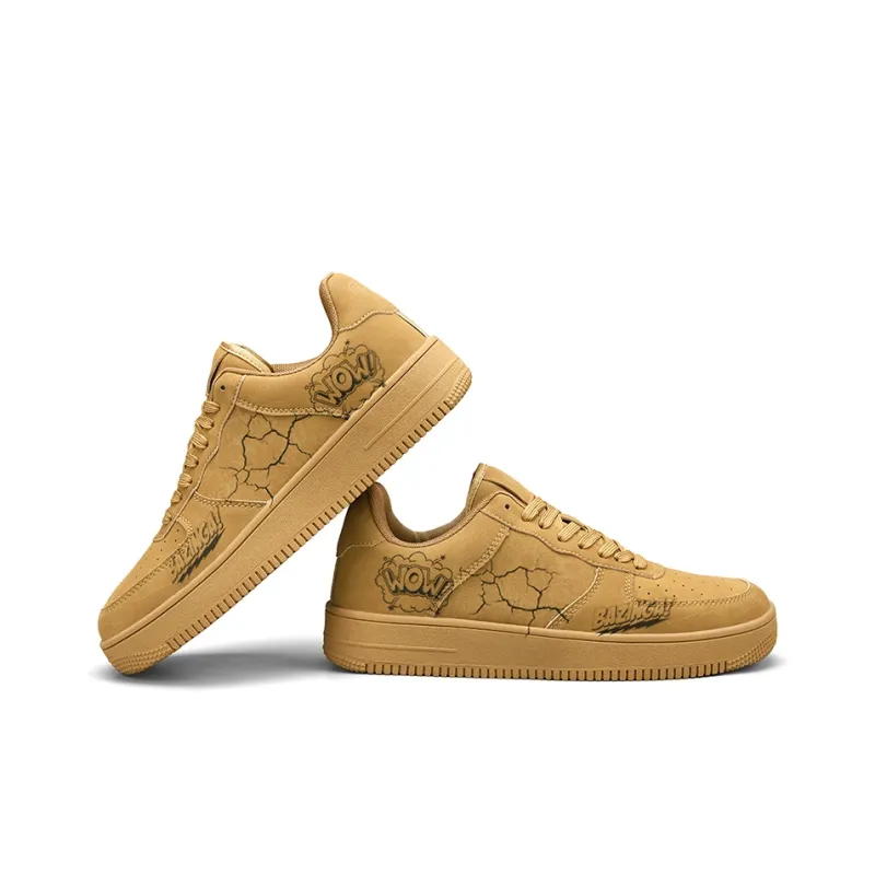 TCELLARS Abrasion Resistant Lightweight Height Increasing Low Top Skateboard Shoes Unisex Exclusive Box-84