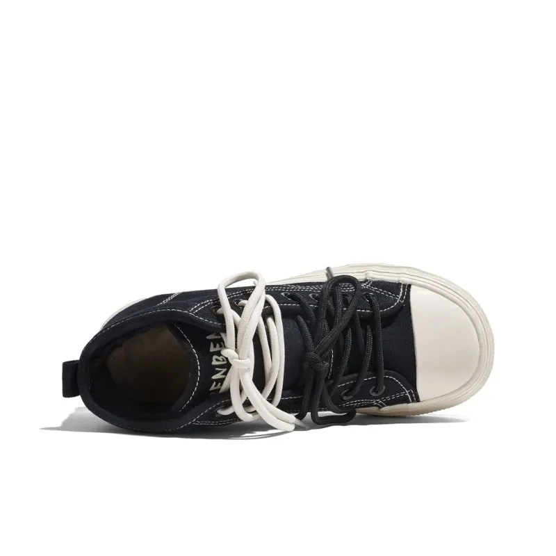 RENBEN Anti Slip And Wear Resistant Warm High Top Canvas Shoes Women's-3