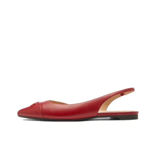 COACH Valerie Slingback Casual Single Shoes Women's Red