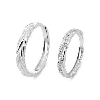 LUCA Sterling Silver Rings Unisex Anniversary Box Anniversary Gift Sweet Love Confession