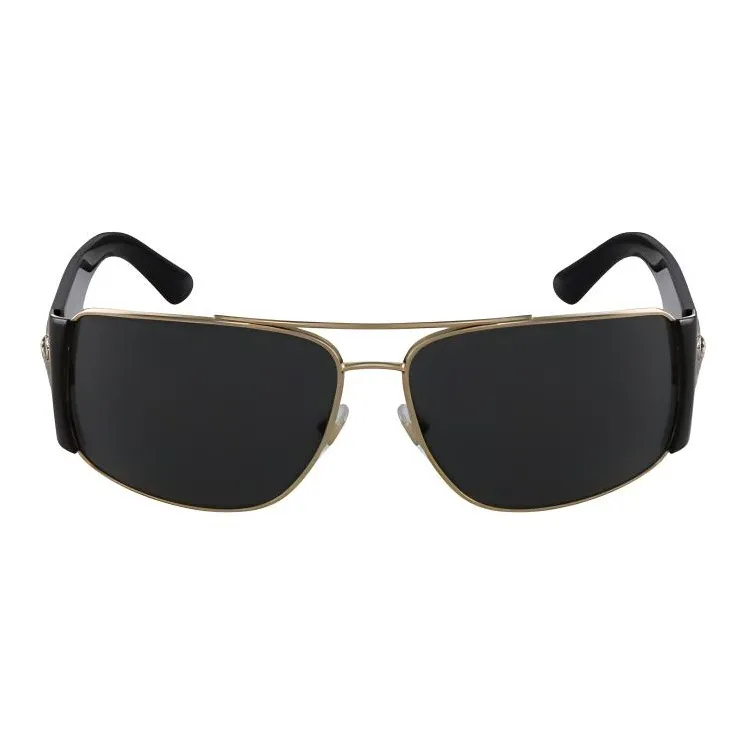 VERSACE Metal Aviator Sunglasses Men's Black-1