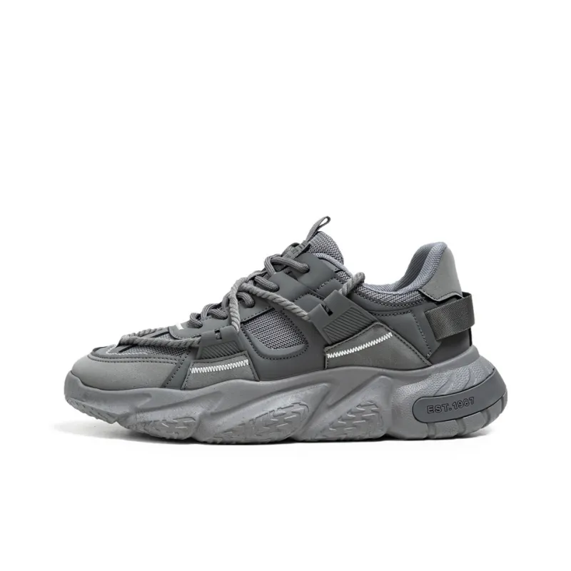 SOURCE Cushioned Slip Resistant Abrasion Resistant Low Top Chunky Sneakers Men's-8