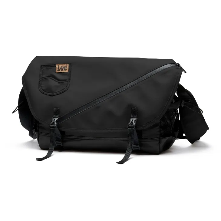 Lee Oxford Messenger Bag, Crossbody Bag Regular Unisex Ecru/Black-5