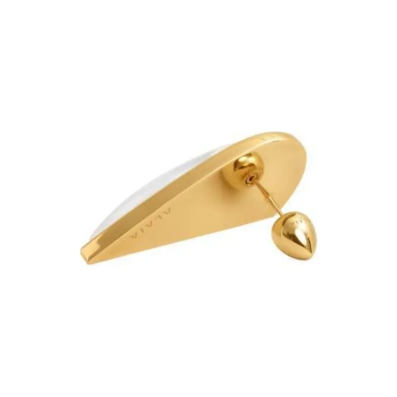 Alaia Half Heart Shape Bombe Earrings-2