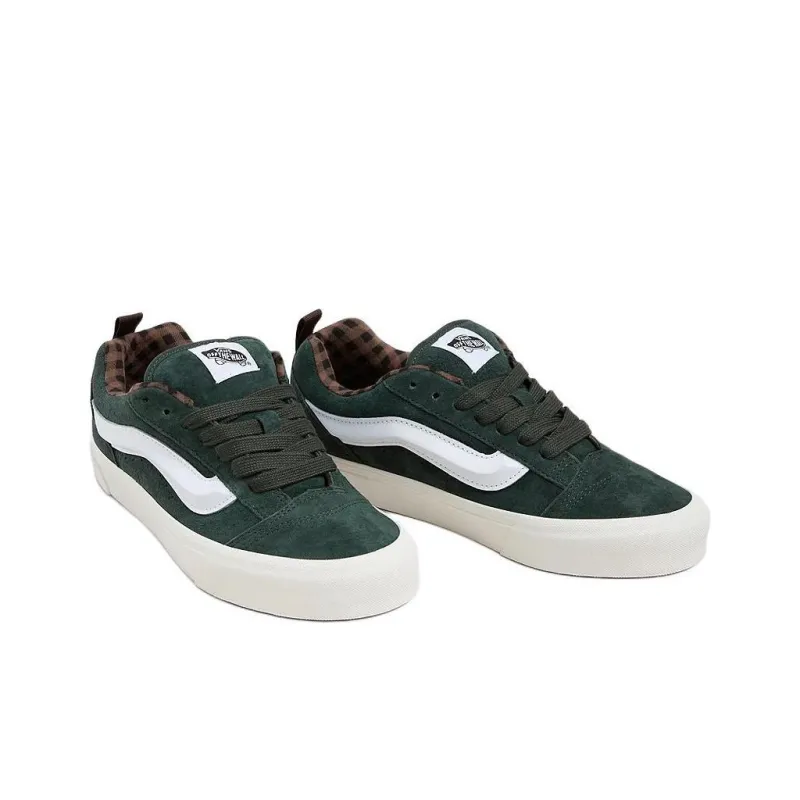 Vans Knu Skool Anti Slip Wear Resistant Low Top Skateboard Shoes Unisex Green-2