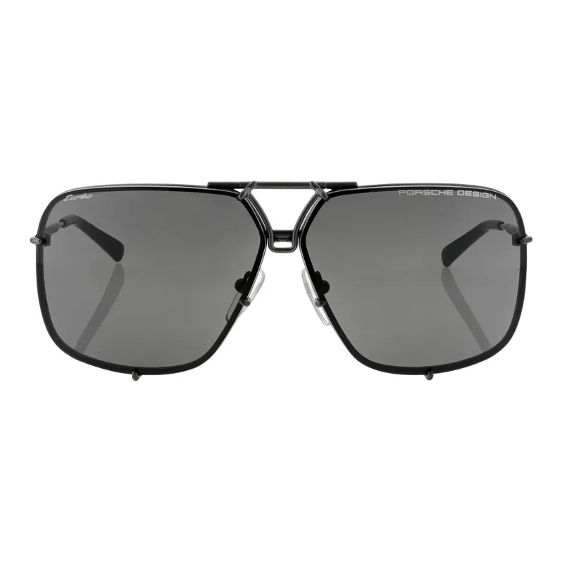 PORSCHE DESIGN Pure Titanium Acrylic Square Sunglasses Men's-2