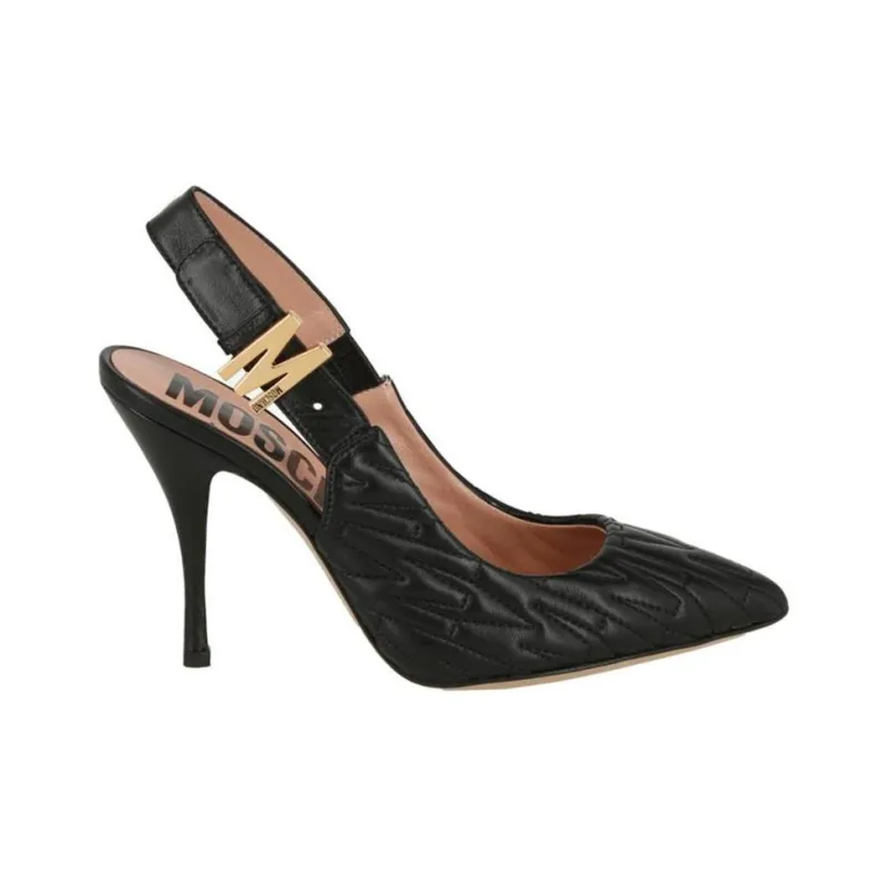 MOSCHINO Slim Heel High Heels 9.5cm Women's Black-1