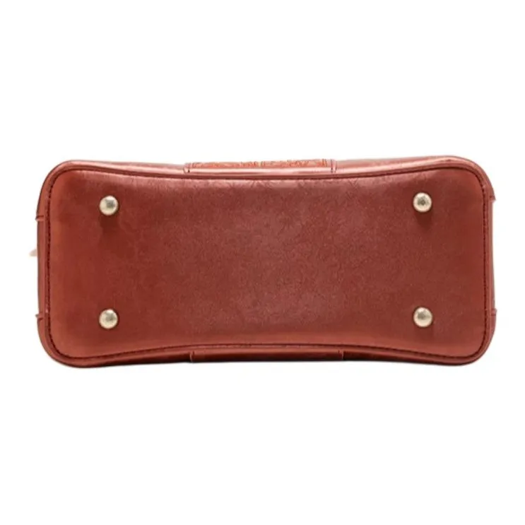 PAYOT Microfiber Synthetic Leather Shoulder Bag, Crossbody Bag, Handbag Regular Women's Chinese Style Red-4