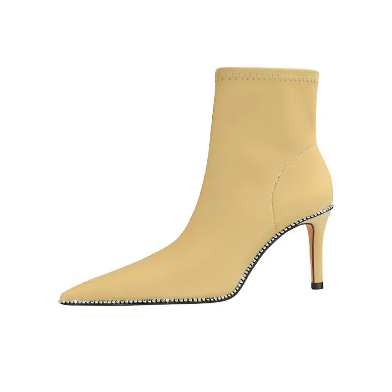 QITUMAUL Ankle Boots 7.5cm Women's-5