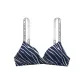 Blue White Zebra Print