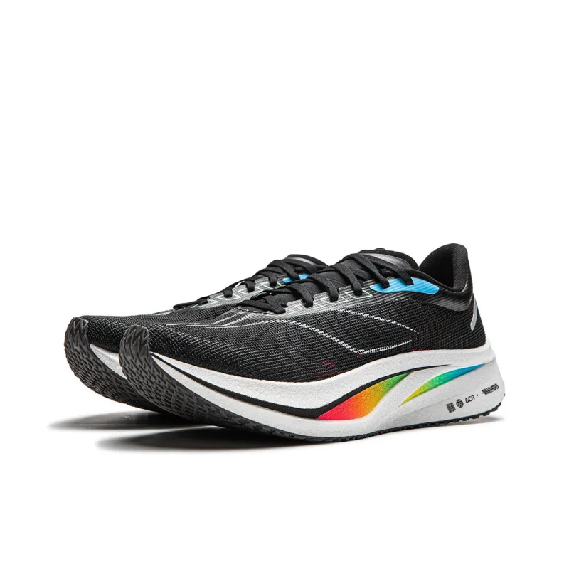 LiNing Wear Resistant Slip Resistant Low Top Casual Running Shoes Men's Black-2