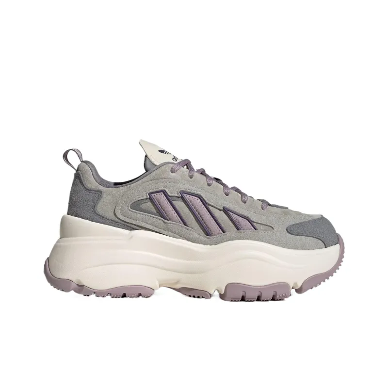 Adidas OZGAIA Wear resistant And Lightweight Low Top Casual Shoes Women's Gray-1