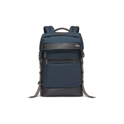 TUMI Nylon Backpack Medium Size Men's Marine Blue