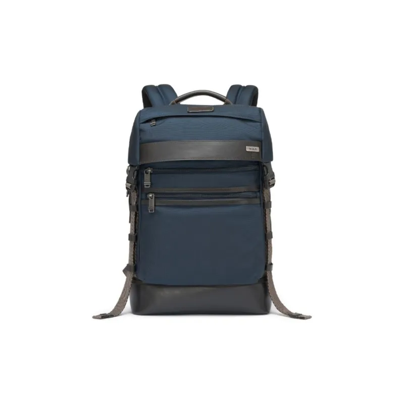 TUMI Nylon Backpack Medium Size Men's Marine Blue-0