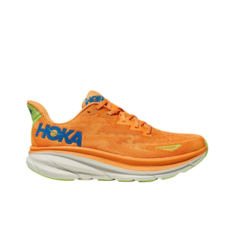 HOKA ONE ONE Clifton 9 Cushioning, Slip Resistant, And Abrasion Resistant Low Top Casual Running Shoes Men's Orange-1
