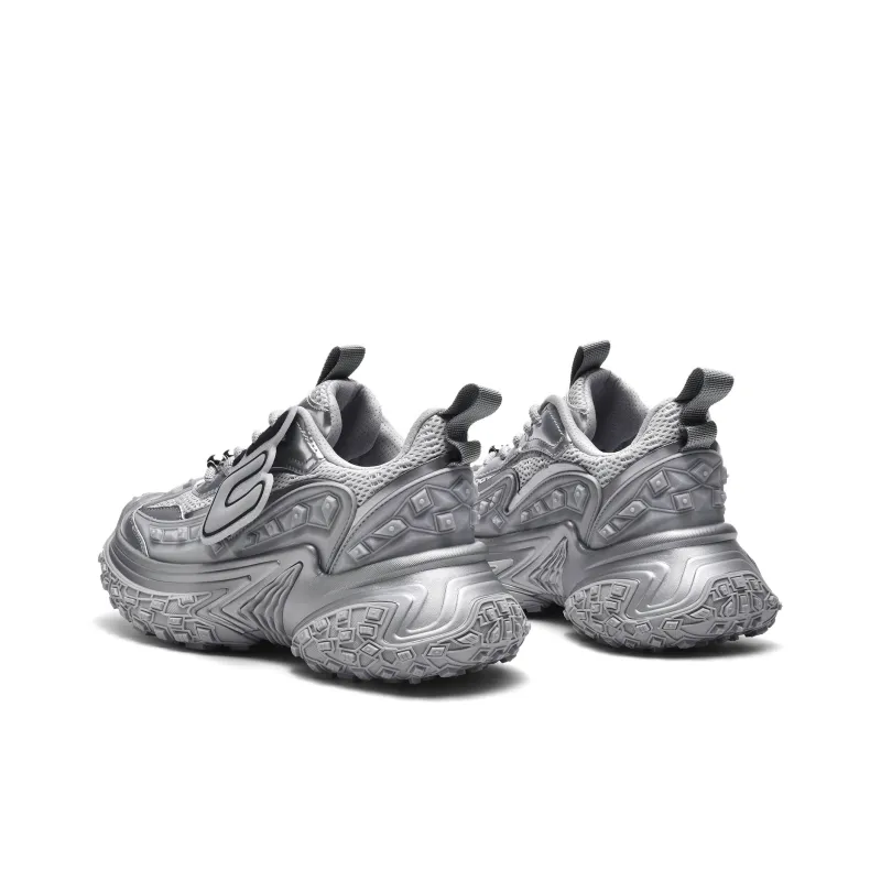 EstherShop Anti-Slip And Wear-Resistant Height Increasing Low-Top Chunky Sneakers Unisex Black-19