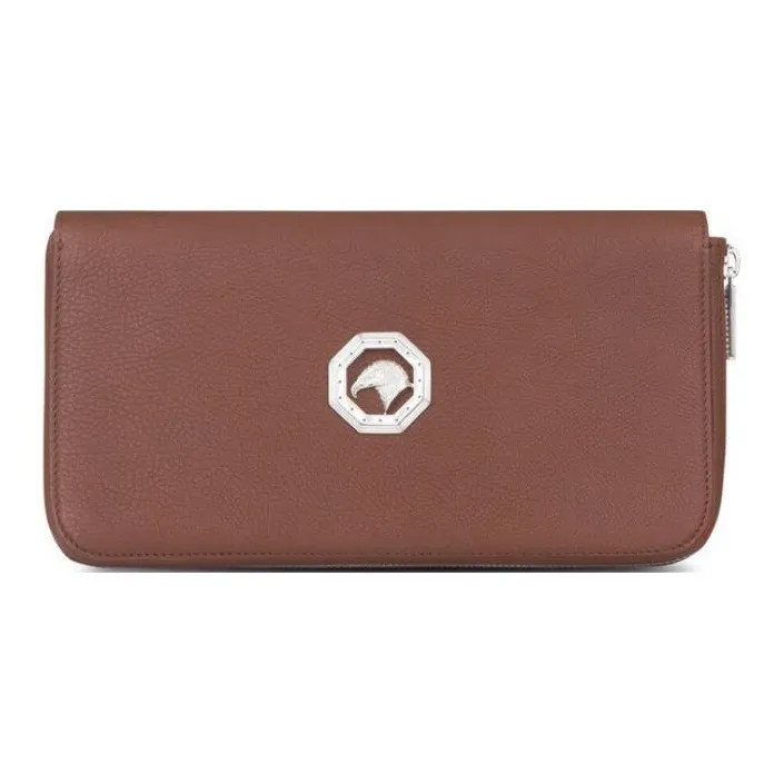 STEFANO RICCI Cow Leather Wallet Men's Brown-0