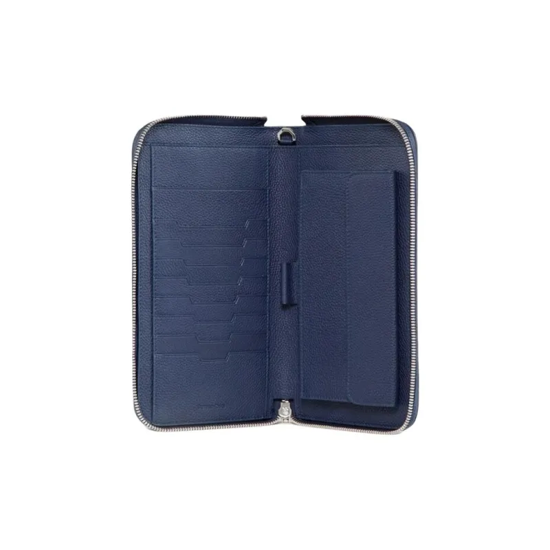 STEFANO RICCI Calfskin Wallet Men's Blue-3