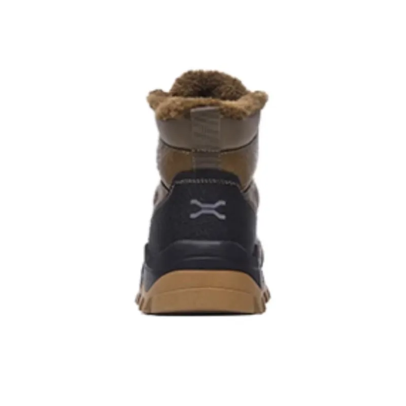 Jeep Warm Wear Resistant Slip Resistant Short Snow Boots Men's Brown-3